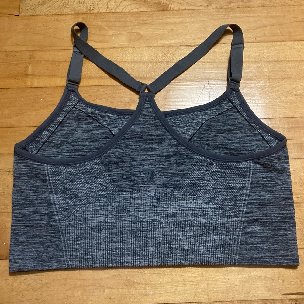 All in Motion Charcoal Sports Bra / Cami - Picture 2 of 7